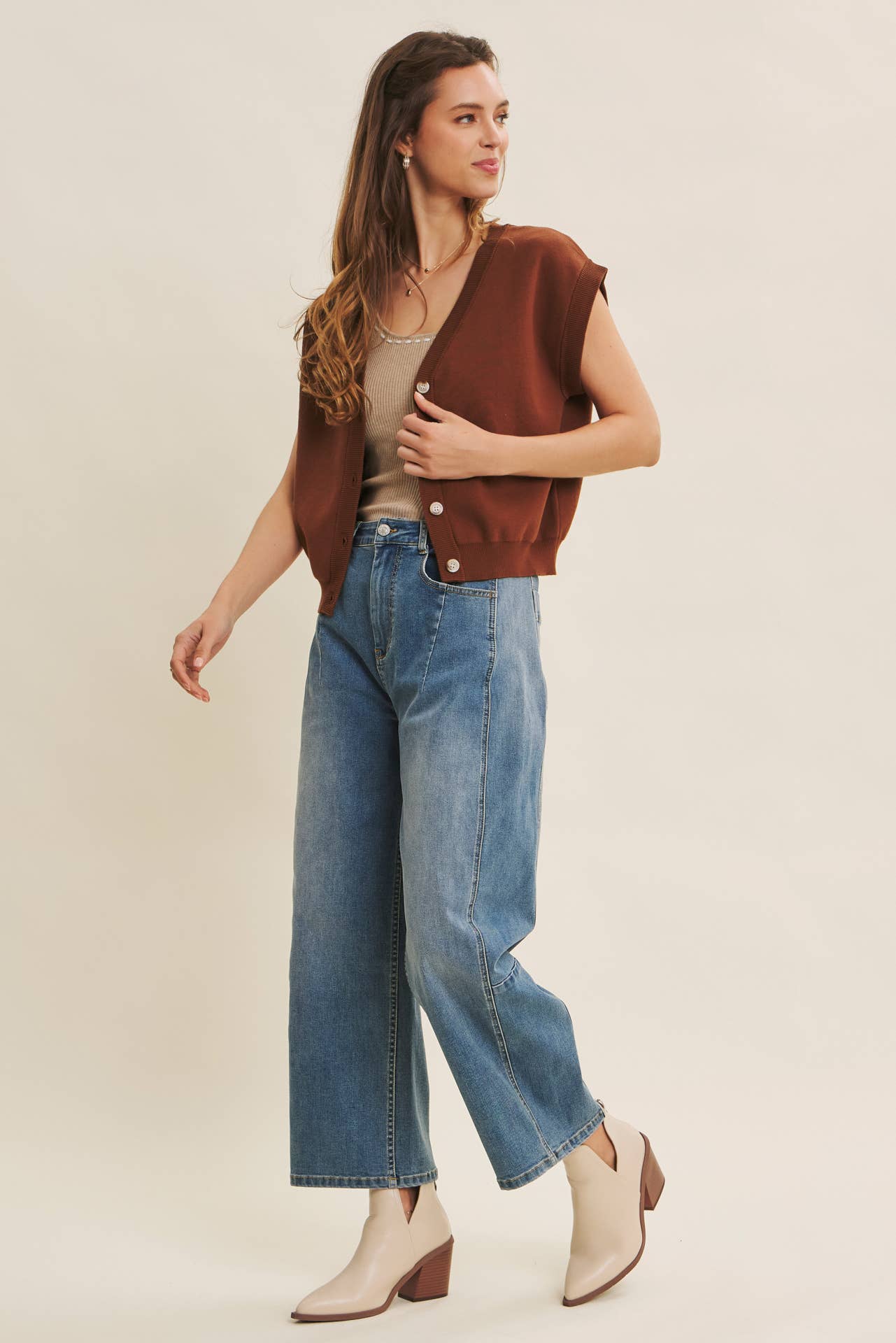 DENIM LAVÉ JEANS VINTAGE LAVÉS EXTENSIBLES ET SURDIMENSIONNÉS SANS EFFORT en vente sur Faire14