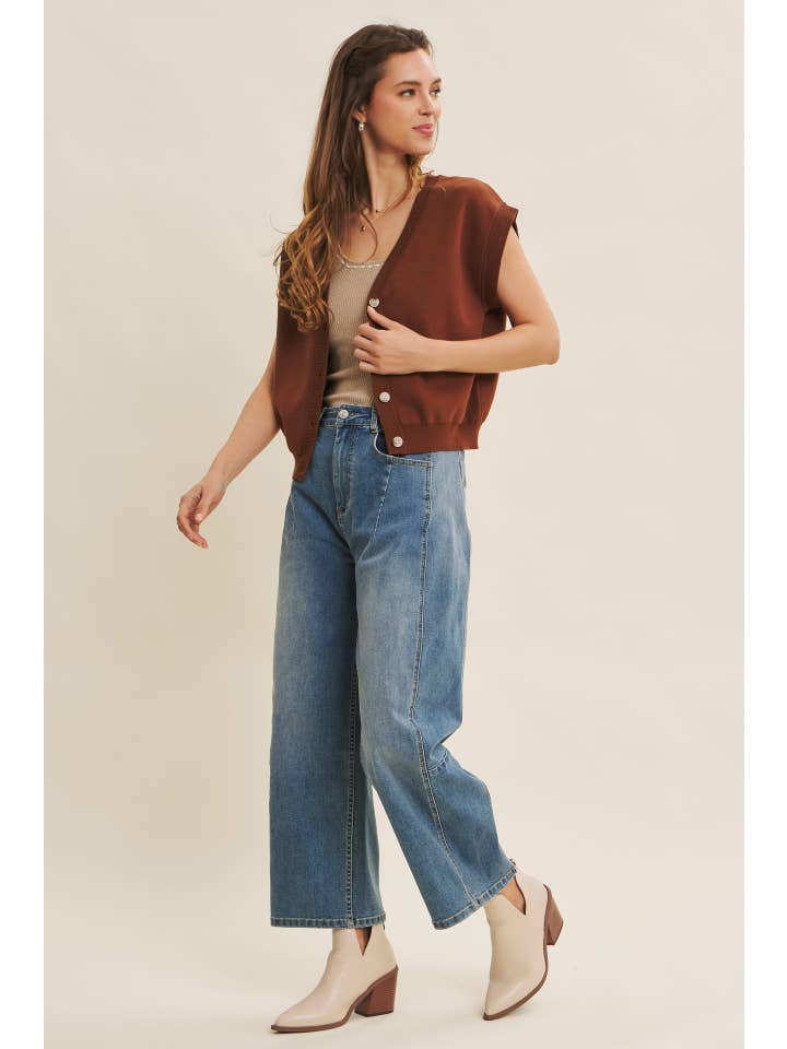 DENIM LAVÉ JEANS VINTAGE LAVÉS EXTENSIBLES ET SURDIMENSIONNÉS SANS EFFORT en vente sur Faire14