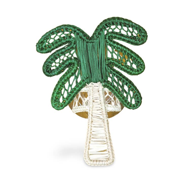 Rond de serviette en palmier iraca tissé à la main pour la vente par Macondo Forever