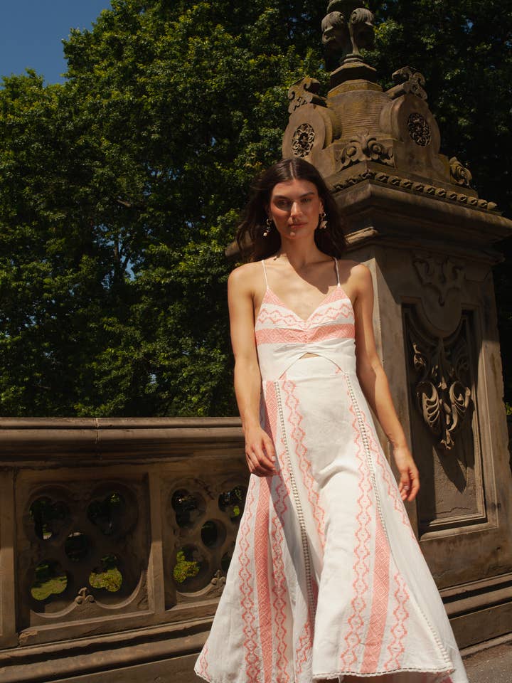 Filomena Linen Dress for wholesale by Guadalupe Design