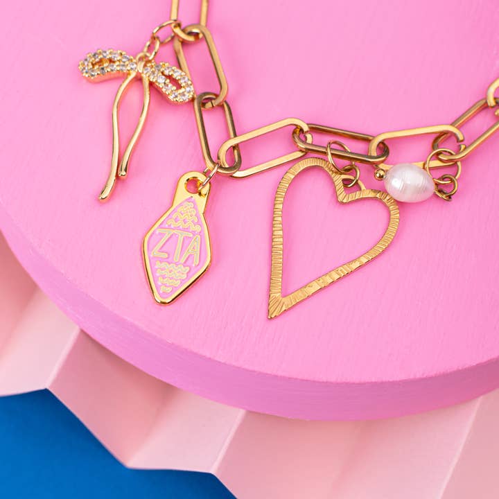 Zeta Tau Alpha Charme por atacado de Swag