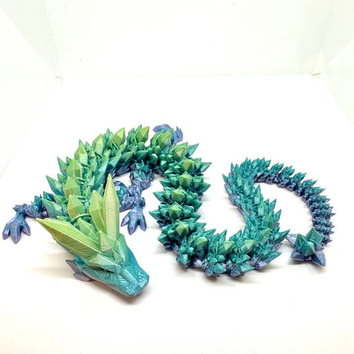 Ruby’s dragons - Venta al por mayor Figura decorativa - Dragones medianos impresos en 3D sin alas – Colores surtidos10