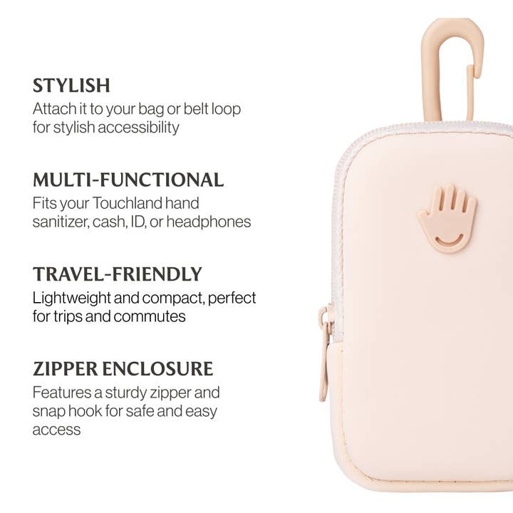 Touchland - Wholesale Hand Sanitizer - Blush Pink Touchette Pouch