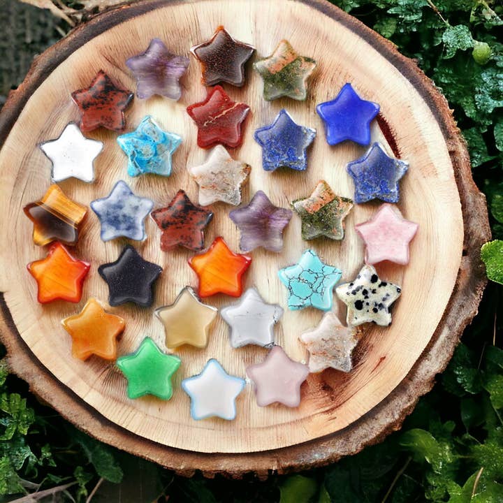 Wax Apothecary - Wholesale Spiritual Stone/Crystal - ⭐️ Crystal Mini Star Stone Assortment ⭐️6