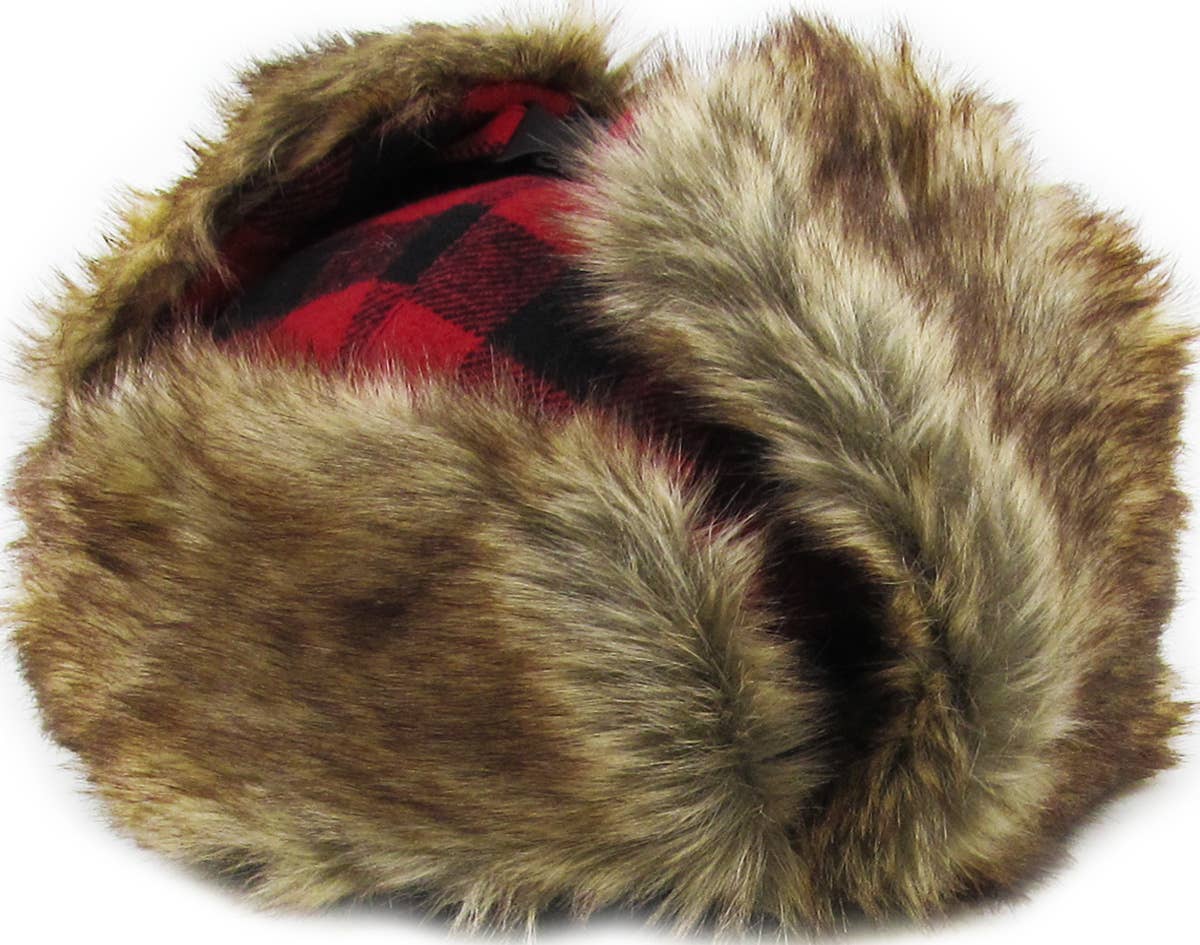 KBETHOS - Wholesale Trapper/Bomber Hat - Unisex - Buffalo Plaid Trapper23