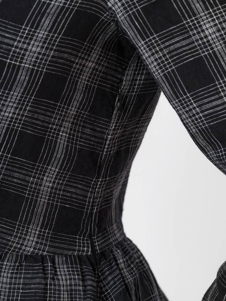 Night Garden Classic – Midi Linen Dress with Peter Pan Collar for wholesale on Faire30