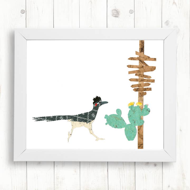 Roadrunner Art Print for wholesale by Whimsy Spot