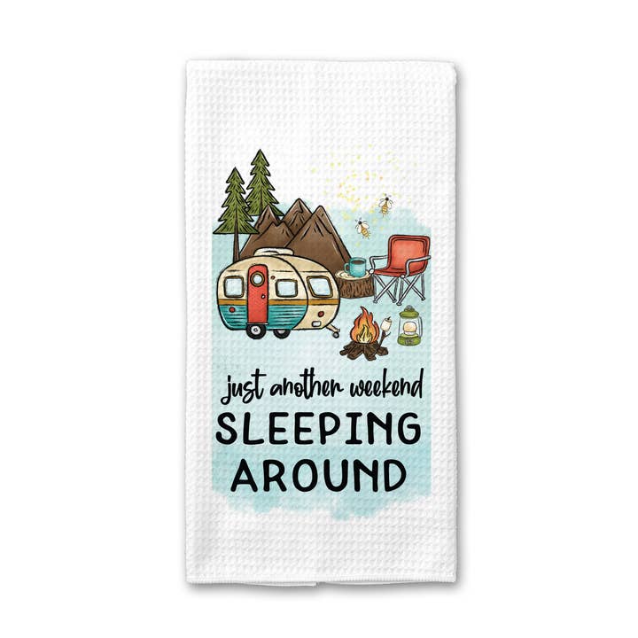 Canary Road - Wholesale Tea Towel - Camper Kitchen Towel Camping Dish RV Outdoor Travel Trailer1