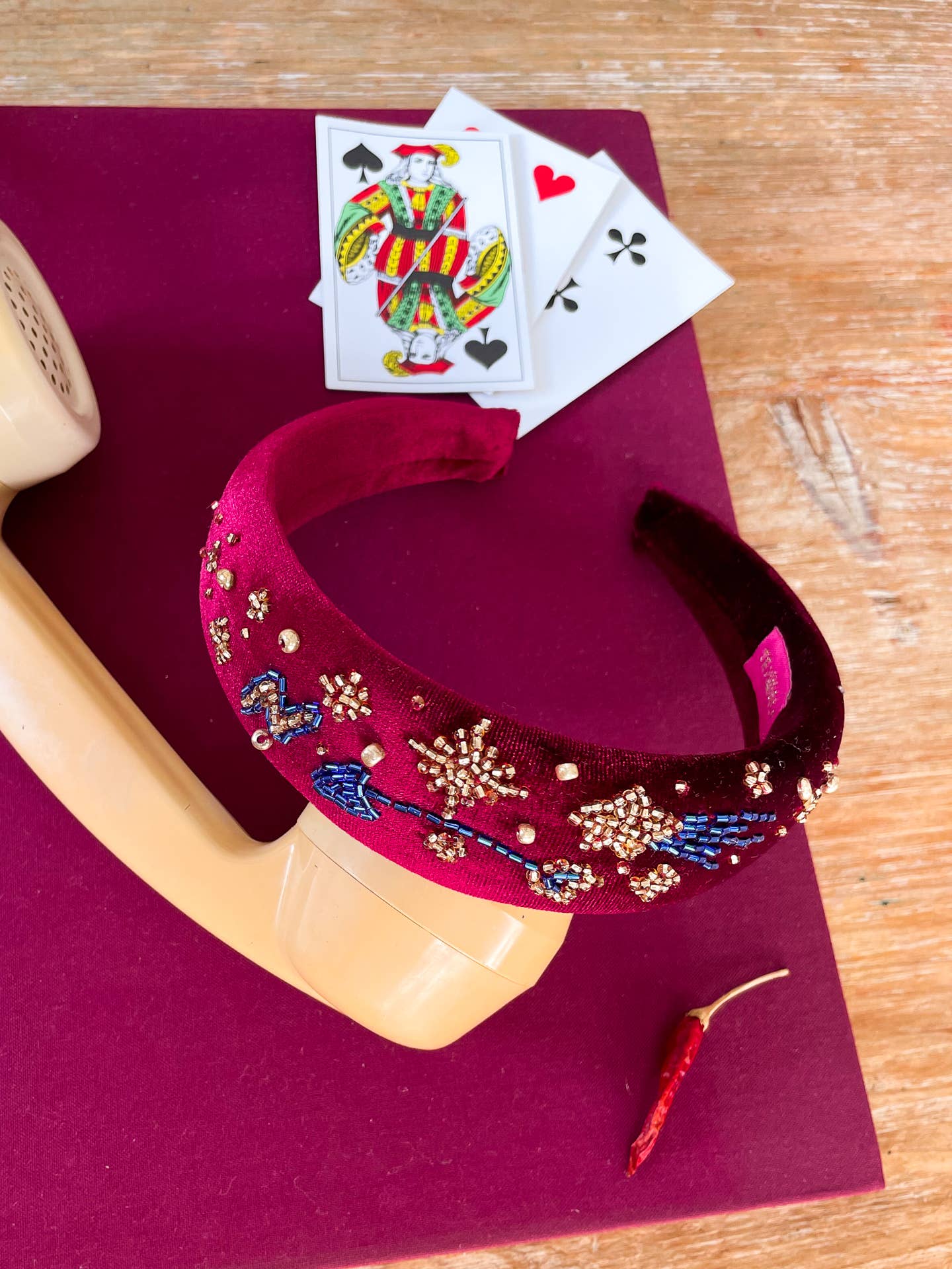 TEJALIK - Vendita all'ingrosso Fascia per capelli - Donna - Fascia Sherazade Bordeaux