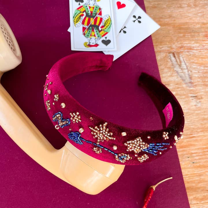 TEJALIK – Bandana - Mulher por atacado – Banda Sherazade Bordeaux