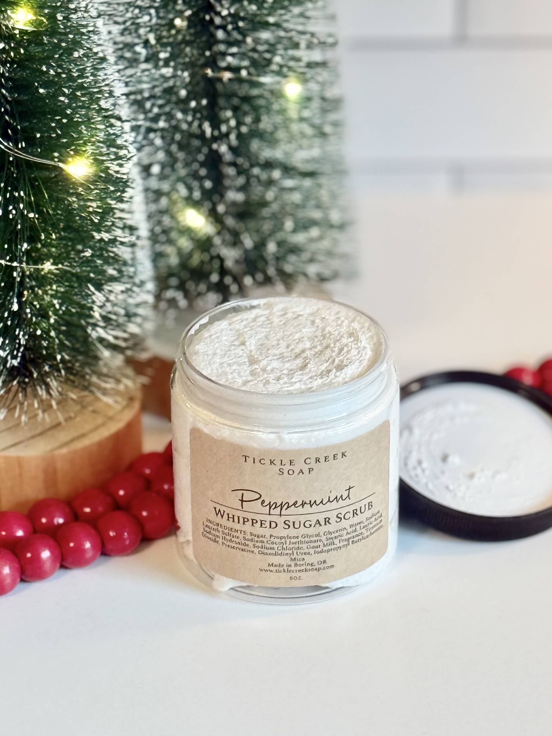 Tickle Creek Soap – Engroshandel Bodyscrub/eksfolierende produkt – Pisket sukkerscrub pebermynte1