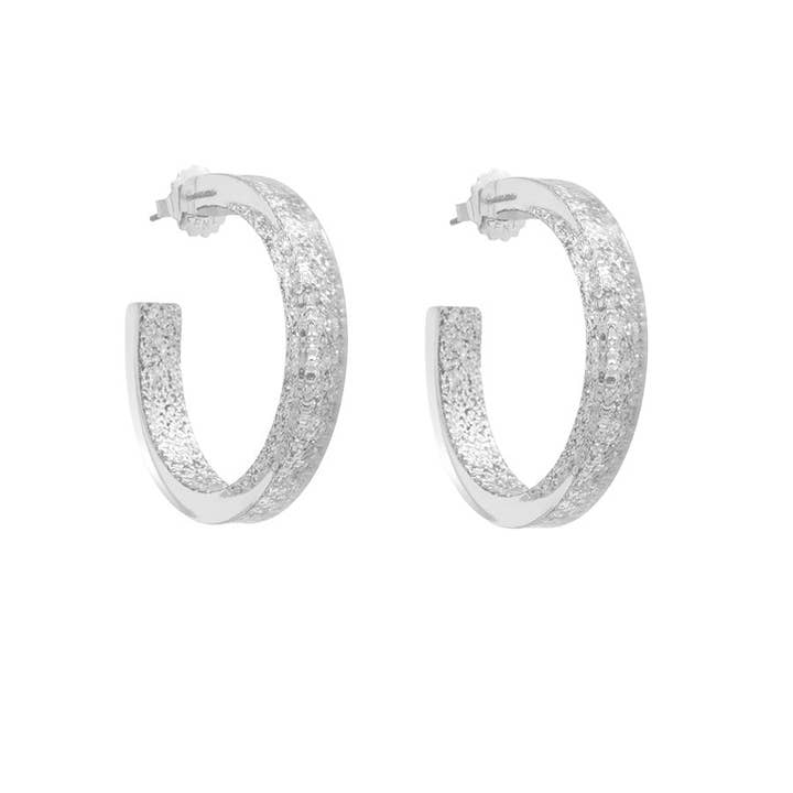 ZENZII Jewelry – Großhandel Hoops – Mittelgroßer offener Creolring aus Kunstharz11