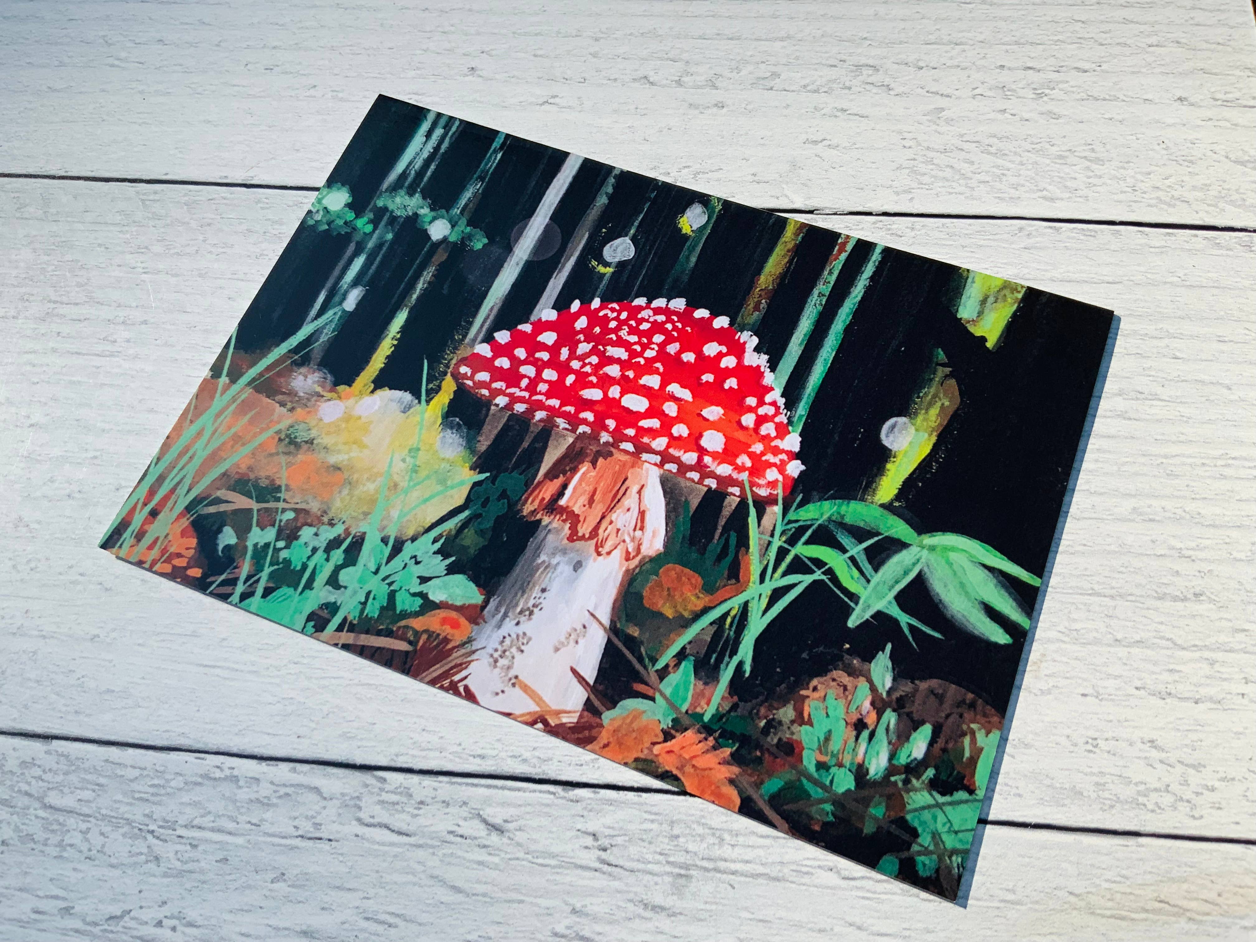 A Quartzy Life - Wholesale Everyday Greeting Card - Dramatic Mushroom Forest Card3