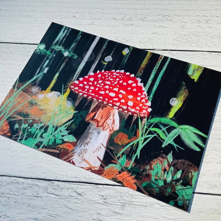 A Quartzy Life - Wholesale Everyday Greeting Card - Dramatic Mushroom Forest Card3