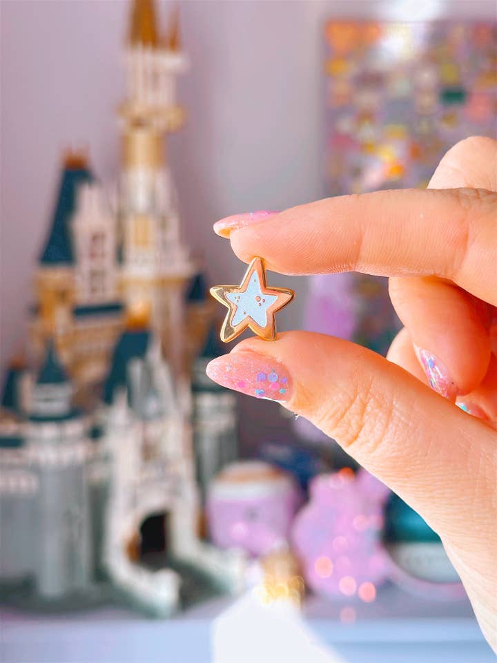 Star Mini Enamel Pin for wholesale by Emily Harvey Art
