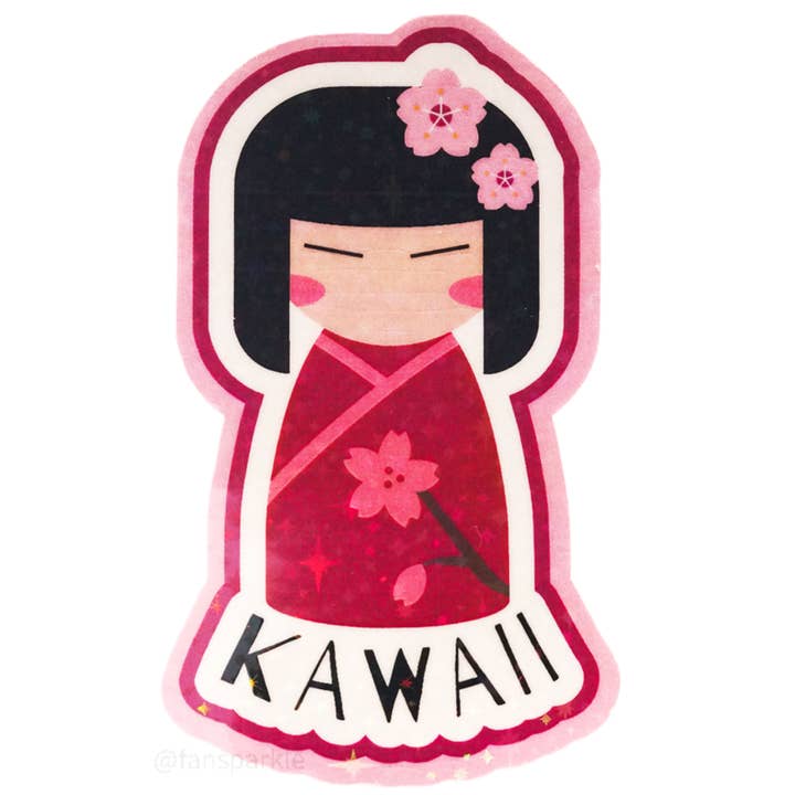 Kawaii Girl Sticker for wholesale by Fan Sparkle