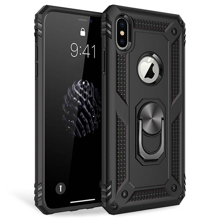 Funda de anillo NALIA para iPhone XS Max 360 grados protección estuche cubierta para venta al por mayor de SchnappFreude
