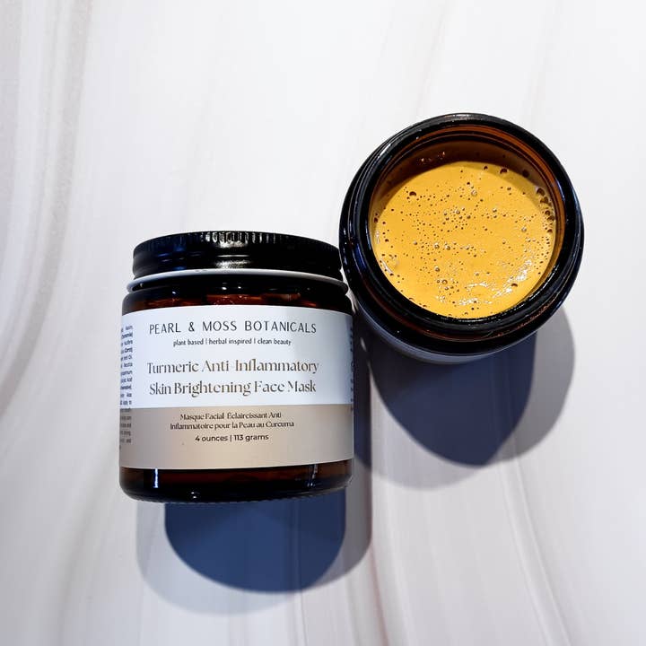 Pearl & Moss Botanicals Inc. - Wholesale Skincare Face Mask - Emulsified Face Mask: Turmeric Skin Brightening Face Mask