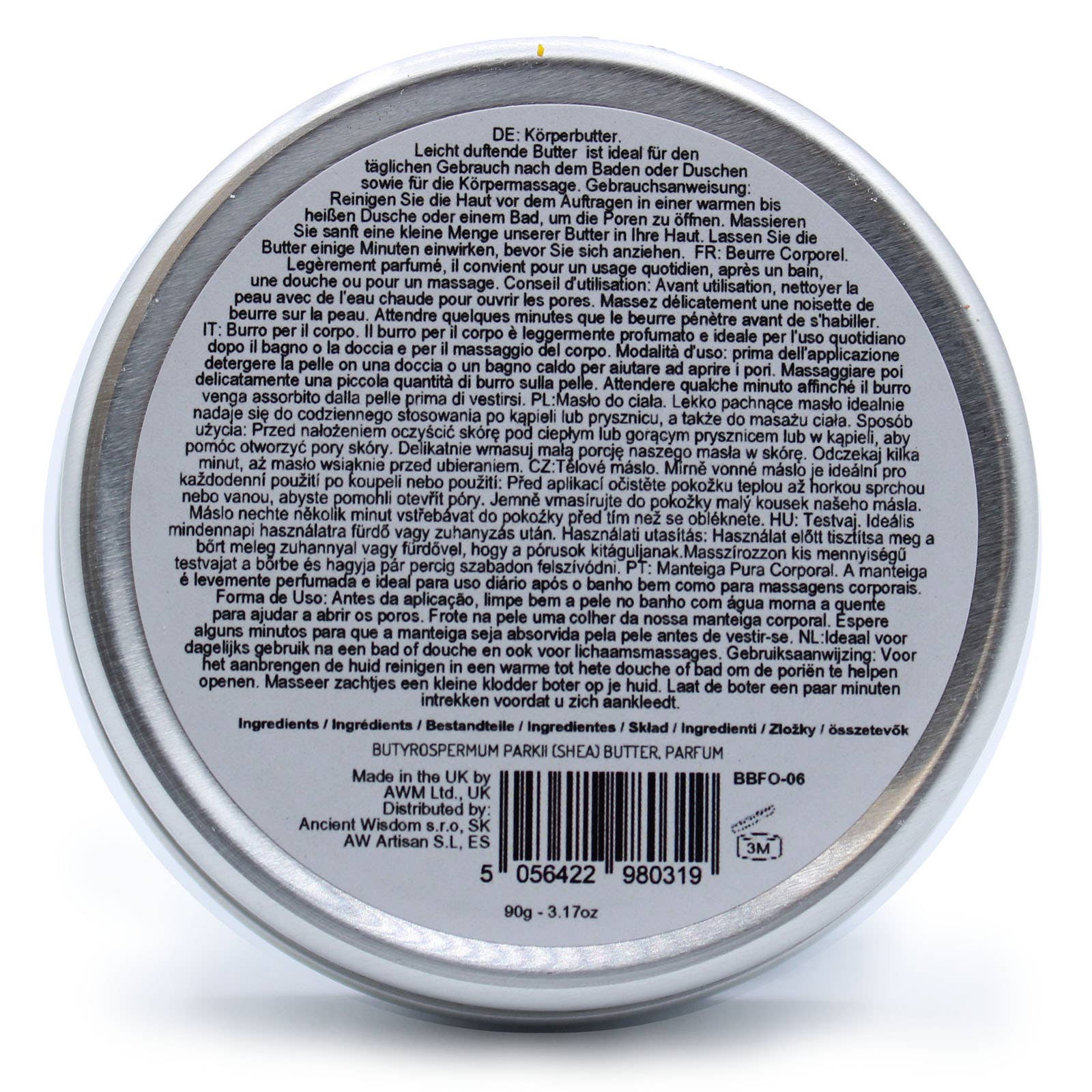 Ancient Wisdom – wholesale Body balm/butter – Scented Shea Body Butter 90g - Fluffy Mashmallow1