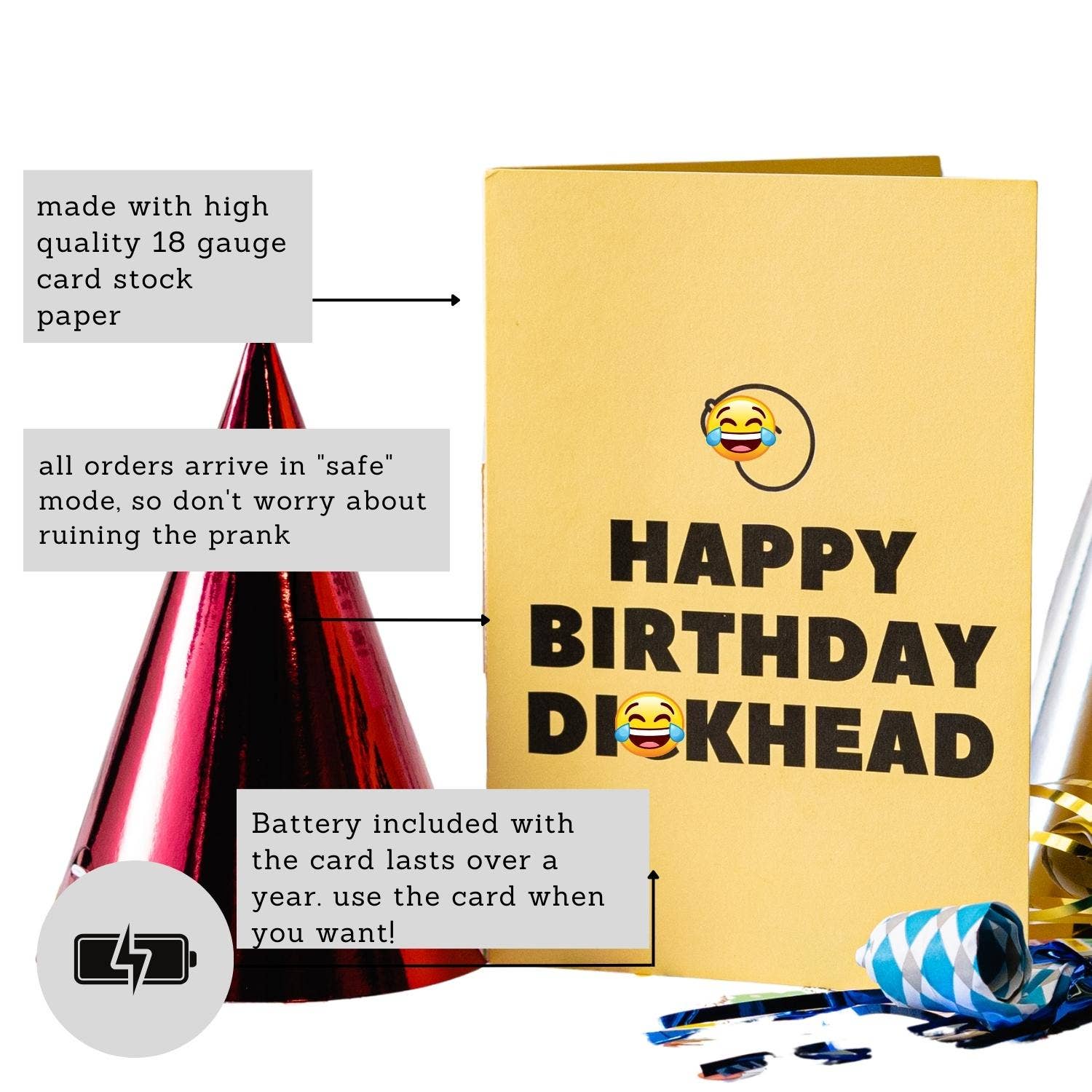 Rain Parade Gifts, Gags, and Novelties – Presente de novidade por atacado – Pacote Mais Vendido! Cartões, Chocolates e Balas de Gelatina7