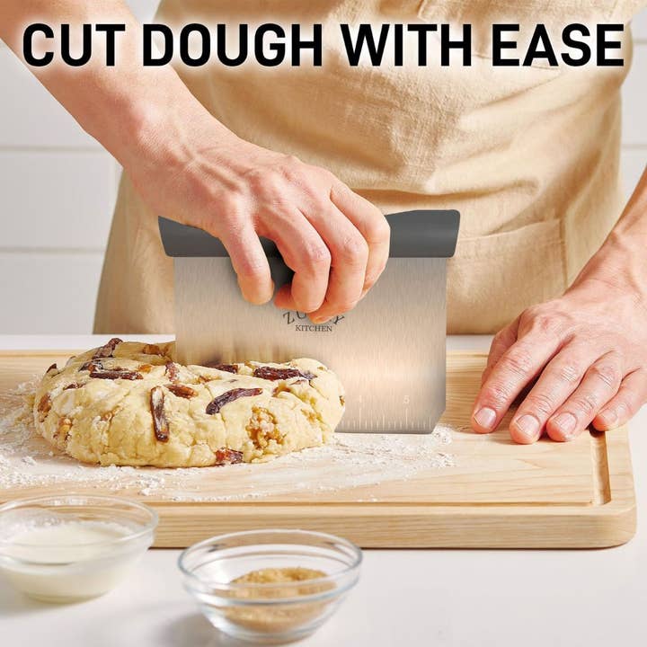 Zulay Kitchen - Wholesale Kitchen Tool/Gadget - Multi-purpose Stainless Steel Bench Scraper & Chopper3