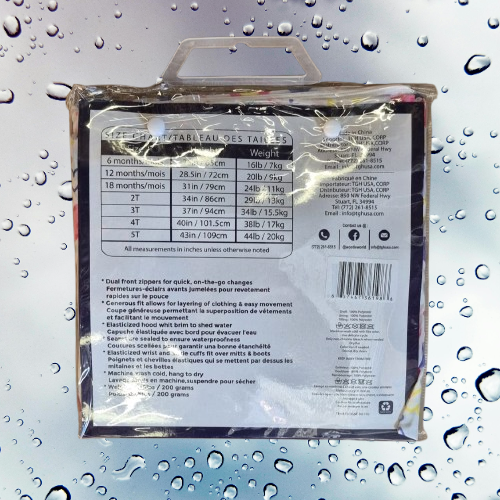 Wootie – wholesale Rain suit – Kids – WOOTIE Waterproof Rain Suits / 6 Colors3