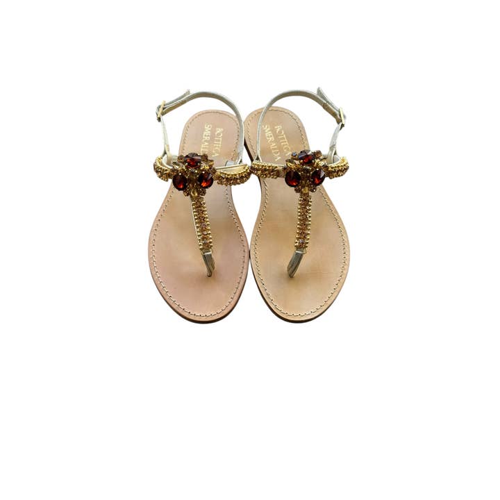 BOTTEGA SMERALDA – Großhandel Sandalen – Damen – GOLDENE FLIP-FLOPS VON AURA CIRCLE IT7