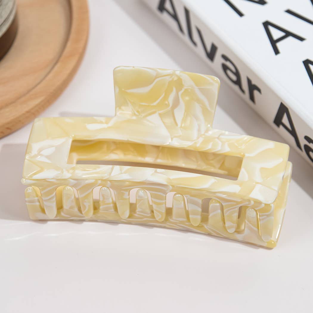 TheDivaSoap - Wholesale Hair Clip - Women's - Vintage Oversized Square Acetate Claw Clip, Eco-Friendly4