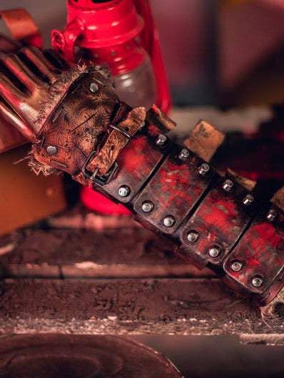 Outcast Props - Wholesale Costume - Men's - Post Apocalyptic Steel Bracers