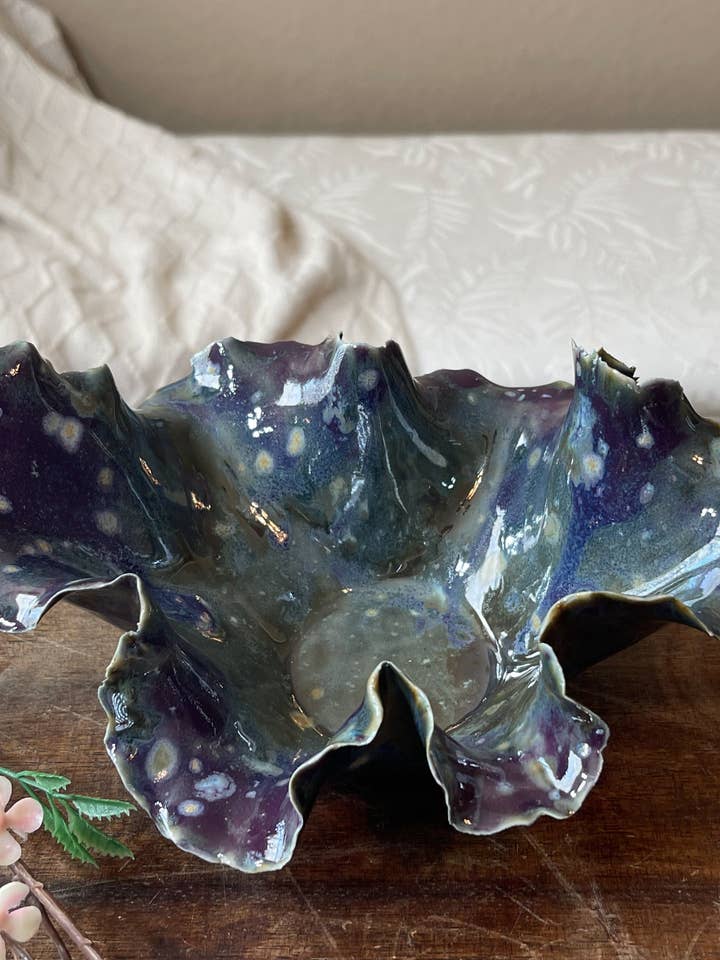 Korallstrand Skål for engroshandel hos Cori Ceramics & Art LLC