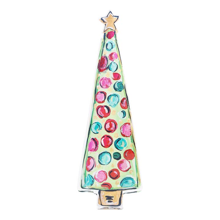 Bright and Merry Christmas Tree Acrylic Stand - Holiday Deco for wholesale by Glory Haus