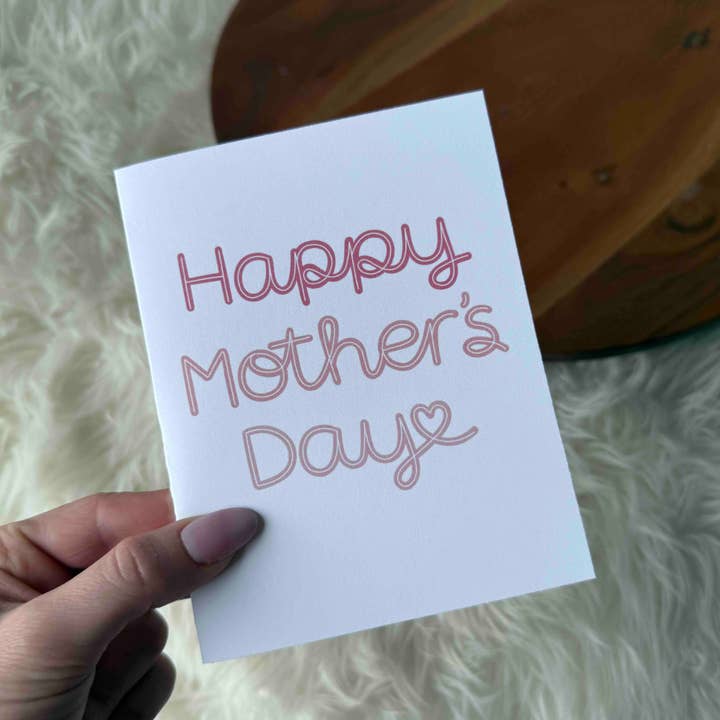 Big Moods - Wholesale Mother's Day Card - "Happy Mother's Day" Cursive Mother's Day Card2