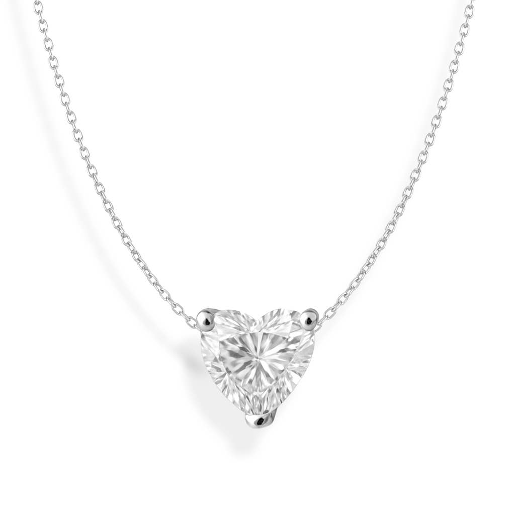 Maya J - Vente Colliers à pendentif - Collier Solitaire en Or 14K avec Diamant de Laboratoire Certifié8