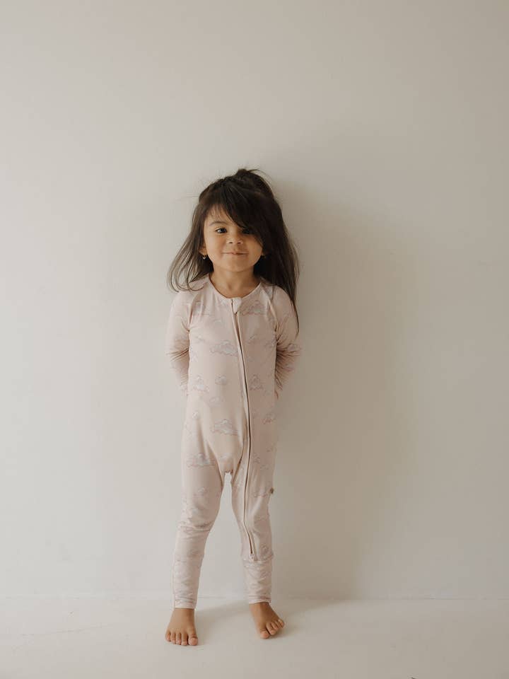 Forever French Baby - Wholesale Sleepsuit - Baby - Bamboo Zip Pajamas | Ruby