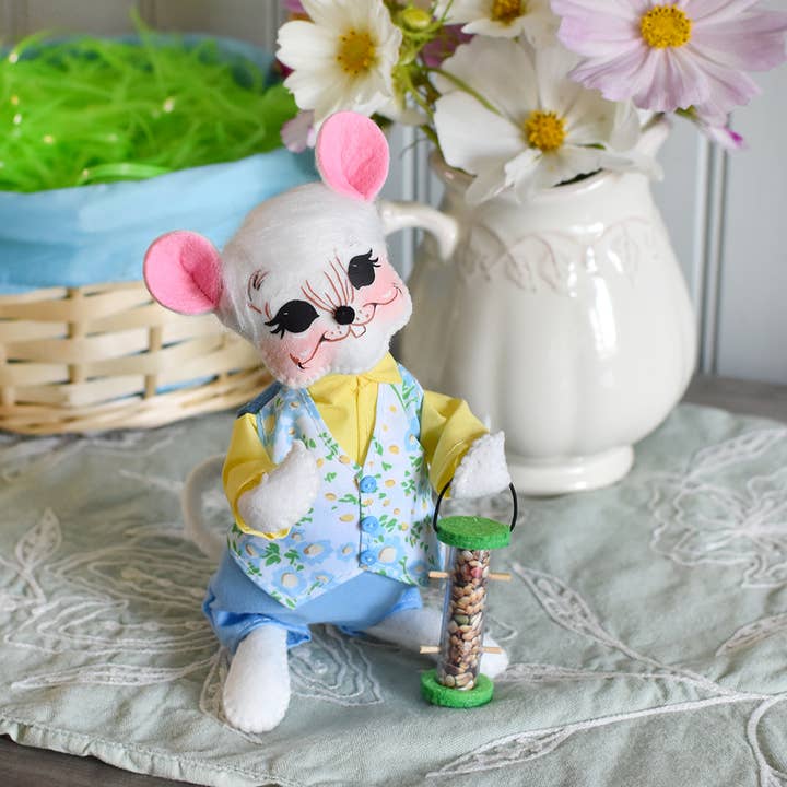 6in Bird Feeder Boy Mouse for wholesale by Annalee
