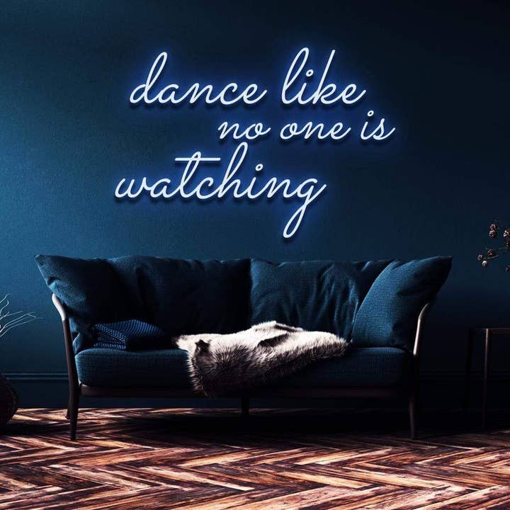 DANCE LIKE NO ONE'S WATCHING NEON SIGN for wholesale by BeNeonUnicorn