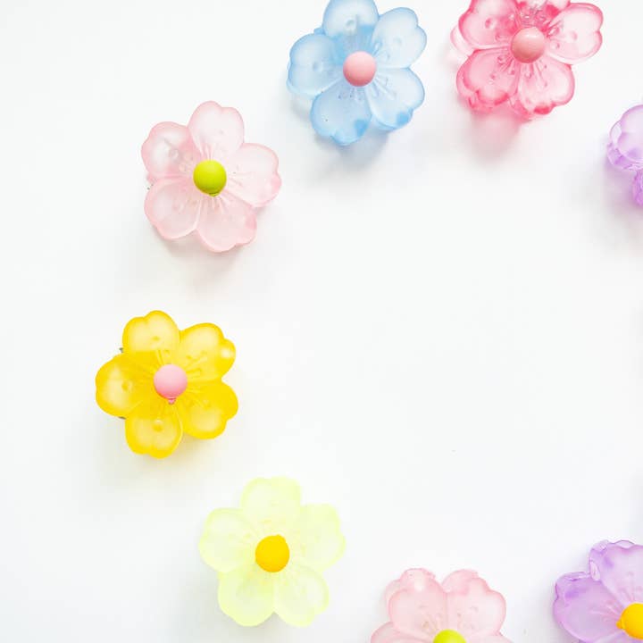 Eggy Cakes - Wholesale Hair Clip - Kids - Sakura Flower Small Hair Claws1