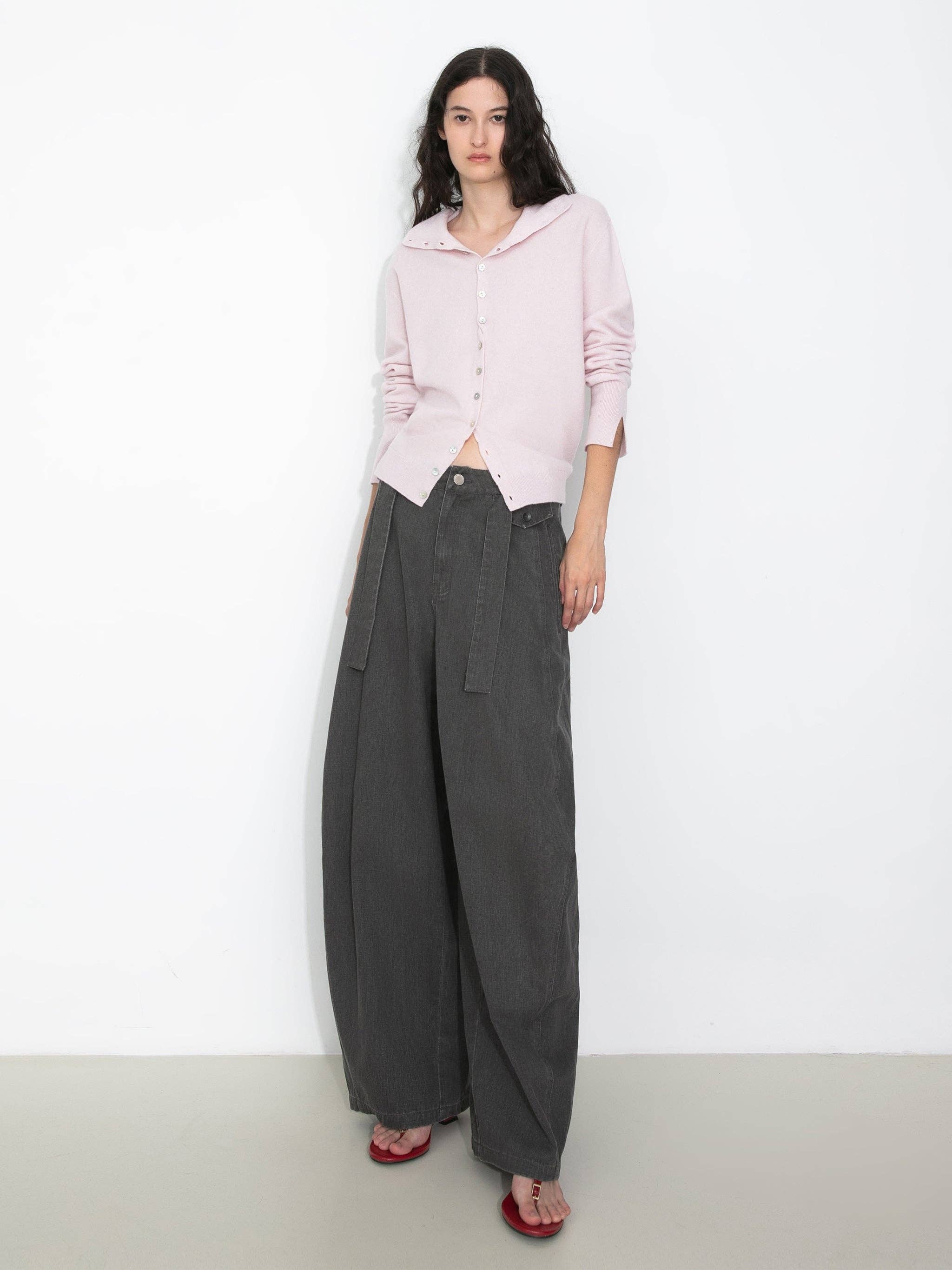 CUBIC - Vendita all'ingrosso Jeans - Donna - Pantaloni di jeans a gamba affusolata con cintura larga7