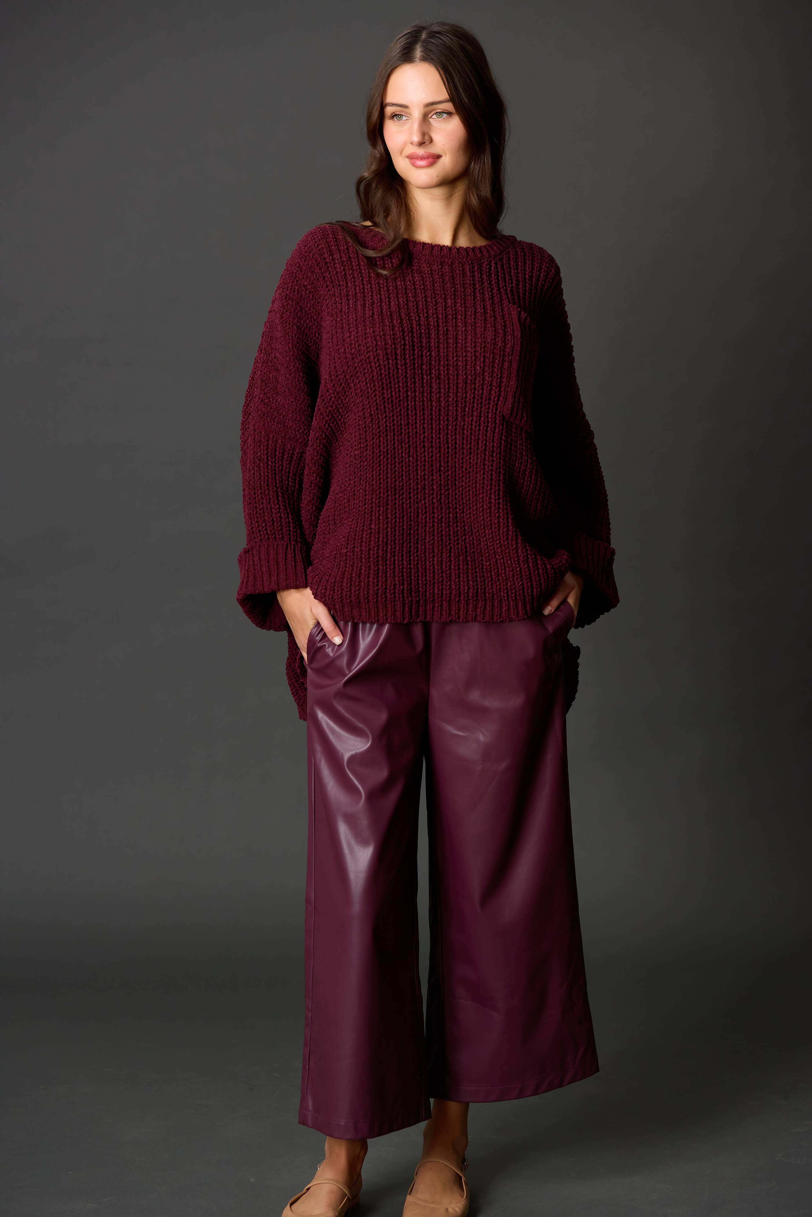 Before You Collection - Vente Pull tunique – femme - Pull oversize en chenille7