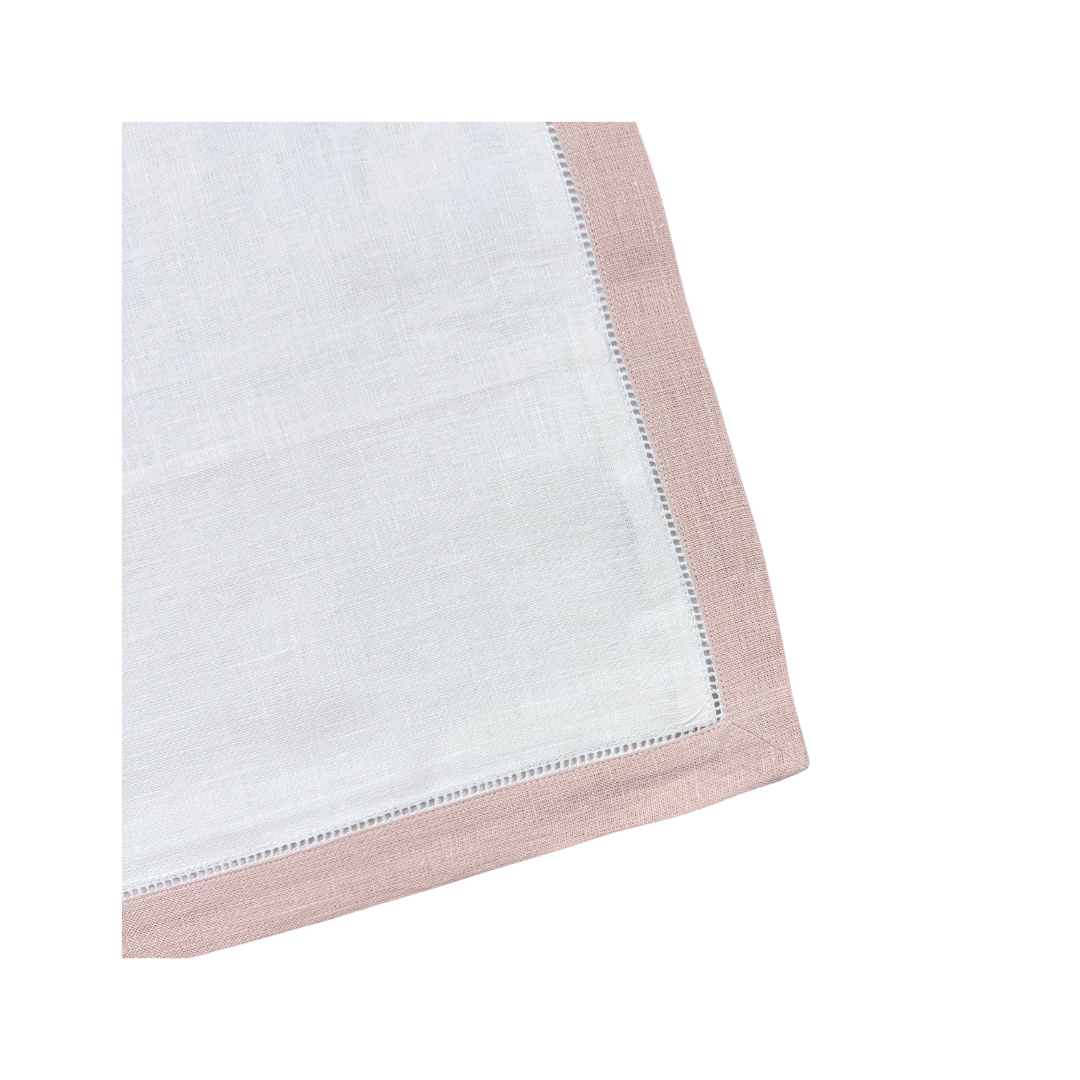 Garden Folly Fine Linens - Wholesale Bedding Pillowcase/Sham - TRIMMED AND TAILORED LINEN BOUDOIR PILLOW SHAM - PETAL PINK 3