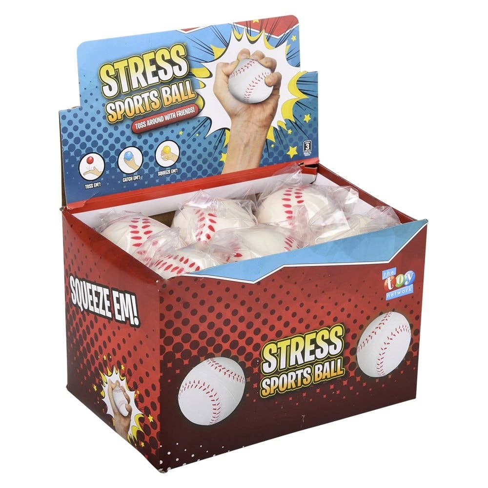 La Luna Bella - Toys - Wholesale Stress Relief Ball/Dough - 2.5" BASEBALL STRESS BALL LLB Fidget Toys3