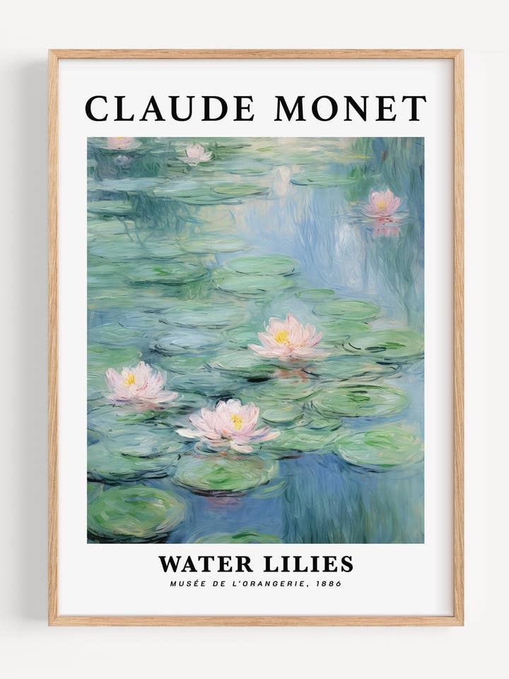 Claude Monet Nenúfares Impressão de Arte de Parede I59-66 por atacado de Peardrop Prints