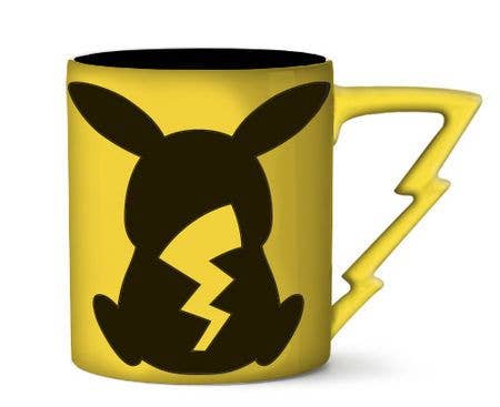 Silver Buffalo - Wholesale Coffee Mug - Pokemon Pikachu Back w Bolt 20oz Shaped Handle Ceramic