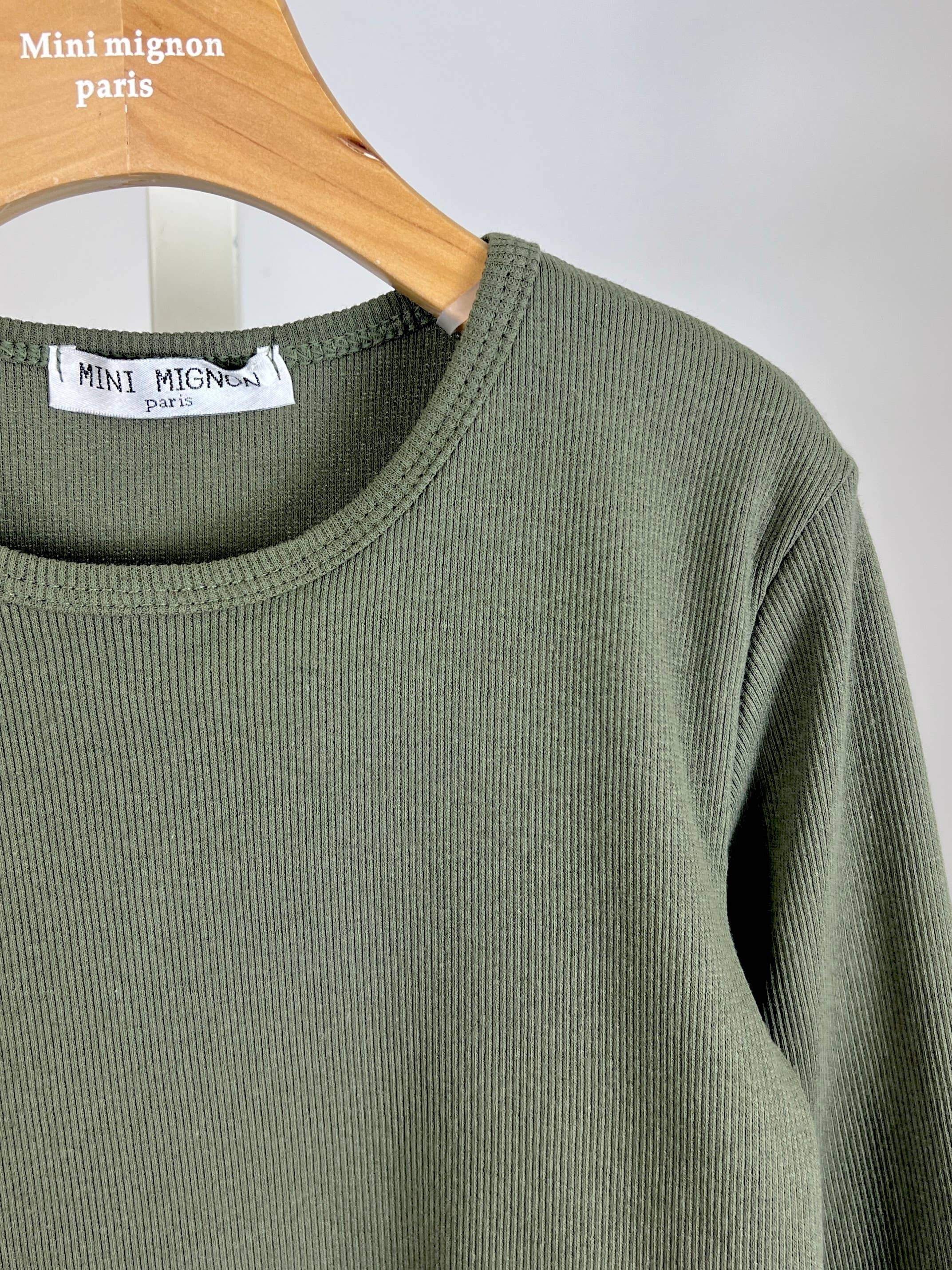 MINI MIGNON PARIS – wholesale T-shirt – Kids – Girls' long sleeve cotton ribbed t-shirt2