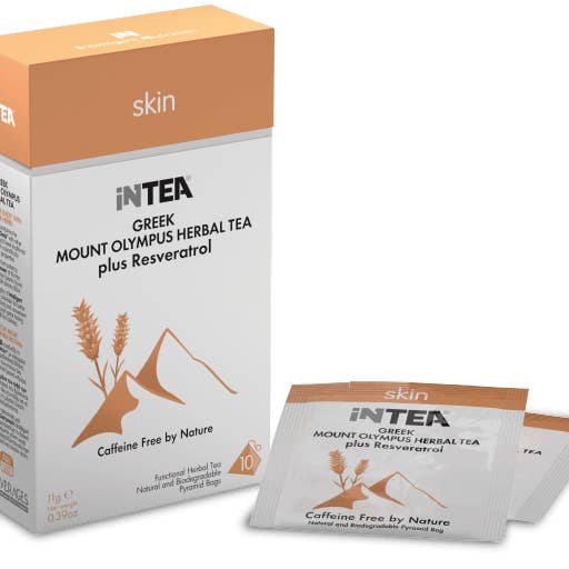 iNTEA ‘Skin’ Mount Olympus Herbal Tea in Teabags for wholesale by Inbeverages