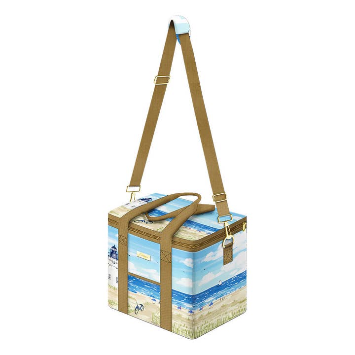 Practical Cooler Bag for The Ultimate Picnic Choice with a Beach Lighthouse Design for wholesale by OEELINN