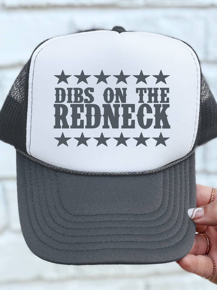 Dibs on the Redneck TRUCKER CAP GRYWHT for wholesale by Keep it Gypsy