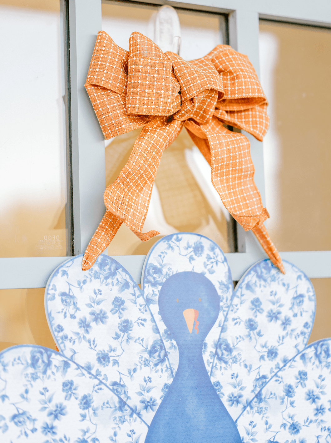 Front Porch Elegance - Vendita all'ingrosso Decorazione per porta - Chinoiserie Turkey (blu) - Gancio da porta5