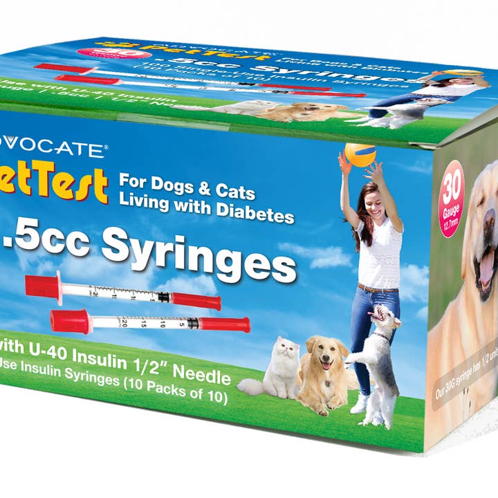 Advocate - Wholesale Pet Supplement - Cat/Dog - PetTest U-40 Insulin Syringes for Dogs & Cats3