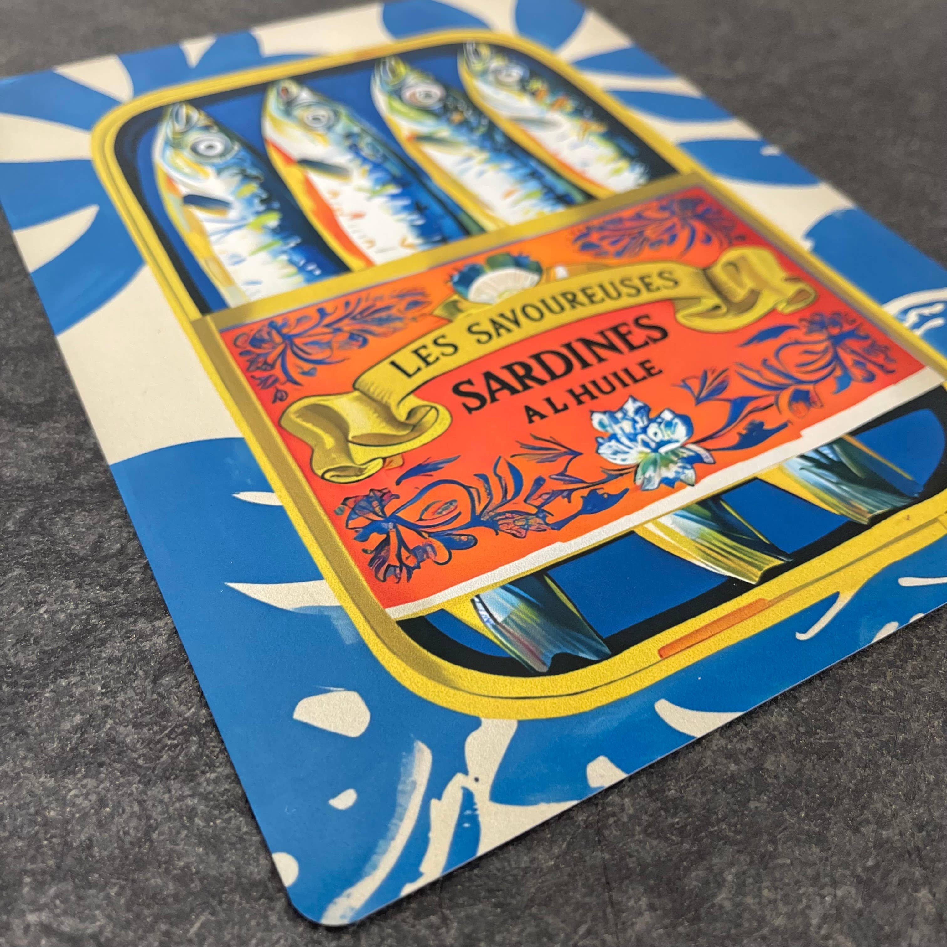 The British Metal Signs Company – wholesale Skylt – Metallskylt med illustration av sardiner för köket4